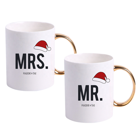 His & Hers Christmas Mug Set